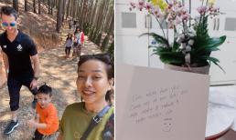 Thảo Trang khoe tấm thiệp do bạn trai Tây viết nhờ google dịch