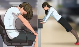 5 bài tập có thể thực hiện tại chỗ không cần rời bàn làm việc, cực hữu ích cho dân văn phòng 