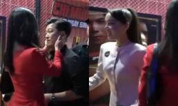 Trường Giang được gái lạ vô tư vuốt má giữa sự kiện, nhưng phản ứng của Nhã Phương mới đáng chú ý