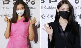 Thảm đỏ 'Golden Cinema Film Festival': Hoa hậu Honey Lee và Yoona (SNSD) cạnh tranh nhan sắc 