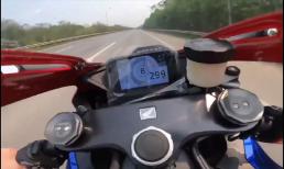 Nam thanh niên chạy mô tô với tốc độ gần 300km/h trên Đại lộ Thăng Long bị phạt 10,5 triệu đồng