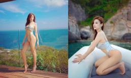Huyền Baby bốc lửa khi diện bikini tại Ninh Thuận khiến bao người mê đắm