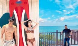 Dù lên rừng hay xuống biển với tình trẻ kém tuổi, Lệ Quyên và chồng cũ Đức Huy liên tục check in trùng hợp