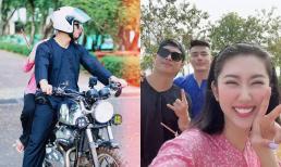 Trương Thế Vinh hiếm hoi đăng ảnh tình tứ với Thúy Ngân nhưng lại giấu kín mặt 