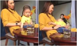 Choáng với màn 'lật mặt nhanh hơn lật bánh tráng' của Mỹ Tâm khi ru em bé ngủ