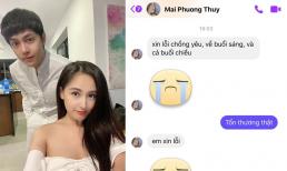 Mai Phương Thúy nhắn tin xin lỗi 'chồng yêu' Noo Phước Thịnh: 'Xin lỗi anh, em cảm thấy em rất sai, rất tệ'
