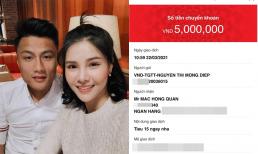 Đang ở Séc, Kỳ Hân chuyển khoản cho Mạc Hồng Quân 5 triệu cùng lời nhắn: 'Tiêu 15 ngày nha'