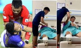Tình hình sức khỏe và tình trạng chấn thương hiện tại của Hùng Dũng sau va chạm gãy chân