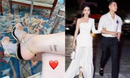 Lệ Quyên khoe hình xăm tình yêu dành cho tình trẻ, nhưng lại bị 'soi' chỉ là hình xăm dán