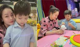 Nhật Kim Anh đưa con trai đi chơi sau khi giành được quyền nuôi con
