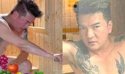 Đàm Vĩnh Hưng lộ ảnh bán nude khoe cơ bắp cuồn cuộn trong phòng xông hơi