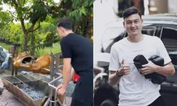 Thủ môn Lâm Tây được nhà bạn gái Yến Xuân mổ bò thiết đãi khi về ra mắt?