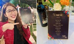 Menu với những món ăn có tên độc lạ của tiệc kỷ niệm 25 năm thành lập VTV3