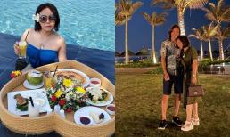 Hiếm hoi Việt Hương diện bikini gợi cảm trong chuyến du lịch cùng ông xã và con gái