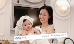 “Thế lực nhí” nhà Đông Nhi tiếp tục khẳng định sức hút khó gờm, bức ảnh sương sương cũng cán mốc 1 triệu like