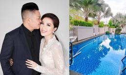 Thấy vợ không dám bơi trong hồ vì sợ mùi clo, chồng Bảo Thy liền cải tạo thành hồ bơi nước biển ở biệt thự