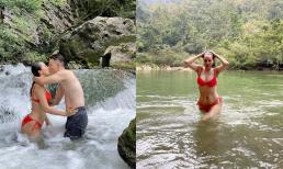 Đã sinh 3 con, vợ Hoàng Bách vẫn nóng bỏng khi diện bikini