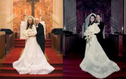 Sau 50 năm chung sống, một cặp vợ chồng ở Mỹ đã chụp lại ảnh cưới, phục dựng cảnh rất có chiều sâu