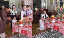 Vợ hai Linh Lan cùng con gái tổ chức lễ 100 ngày mất của Vân Quang Long tại nhà riêng