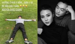 Đàm Thu Trang 'tố' Cường Đô La giận dỗi không chịu ngủ trên giường, còn đăng ảnh 'ăn vạ' cực hài của ông xã