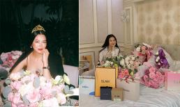 Hoa hậu Phương khánh khoe căn phòng ngập hoa, đồ hiệu dịp sinh nhật