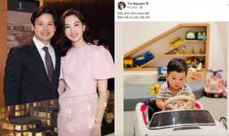 Ông xã Đặng Thu Thảo 'cực mặn': Cứ đăng ảnh vợ con là có ngay 'caption' hay ho, còn làm cả thơ cho quý tử 