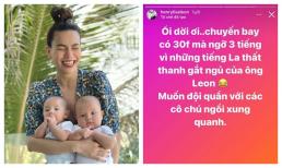 Hồ Ngọc Hà muốn 'đội quần' trên máy bay vì hành động này của con trai út