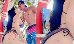 Đăng ảnh tình tứ bên Lương Bằng Quang, Ngân 98 bị soi vết thâm ở vòng ba