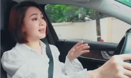 Hồng Diễm lên tiếng khi bị góp ý chuyện vừa lái xe vừa quay vlog