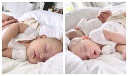 'Tan chảy' với dáng ngủ của cặp sinh đôi nhà Hà Hồ, Leon đúng là 'thánh biểu cảm' mọi lúc mọi nơi 