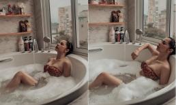 Bạch Lan Phương tung ảnh trong phòng tắm khoe vòng một căng đầy, bảo sao Huỳnh Anh mê mệt