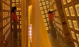 Lý Nhã Kỳ lặng lẽ và 'đổ gục' bên di ảnh chuyên gia trang điểm Minh Lộc khi đến viếng sau 49 ngày mất