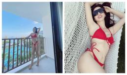 Anh Thư khoe dáng nuột, đẹp từng centimet khi diện bikini bé tẹo