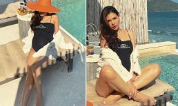 'Bà bầu' Phanh Lee diện áo tắm, khéo 'hack dáng' đến thiếu nữ cũng phải ghen tỵ