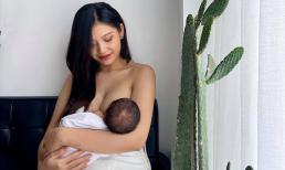 Chúng Huyền Thanh đăng ảnh cho con bú, vóc dáng vẫn mũm mĩm sau sinh