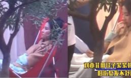 Xót xa cảnh Lưu Diệc Phi tái phát chấn thương cổ vẫn gắng sức trên phim trường