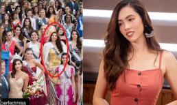 Á hậu Vũ Hoàng My bị nghi nhắc lại vụ Hoa hậu Phạm Hương chen chỗ năm xưa để nhắc nhở đàn em Khánh Vân