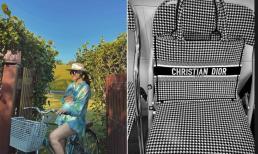 Phanh Lee bất ngờ phát hiện túi Dior 'trăm triệu' của mình 'đụng màu' với ghế sắt giá hơn 100 nghìn