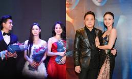 Vợ chồng Victor Vũ - Đinh Ngọc Diệp đưa các con dự thảm đỏ, thân hình và nhan sắc 'bà mẹ 2 con' lập tức gây chú ý