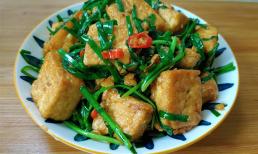 Đậu phụ kết hợp với hẹ để làm món này, mỗi bữa ăn đều chén sạch nồi cơm vì quá thơm ngon