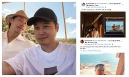 Quang Vinh - Lý Quí Khánh cùng đi du lịch, lại còn chụp ảnh ở phòng tắm cho nhau?