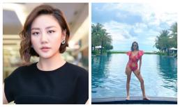 Văn Mai Hương khoe thân hình căng đét nhưng màu hồng sến súa của bộ bikini lại khiến fan ngán ngẩm 