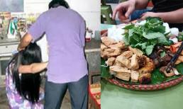 Đi ăn bún đậu, vợ than với chủ quán miếng nem rán hỏng ai ngờ bị chồng chửi sấp mặt