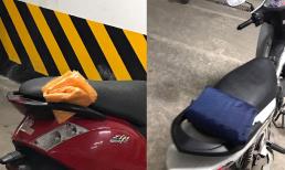 Thấy áo mưa ở xe mình và người khác được gấp gọn gàng khi để dưới hầm, cô gái xúc động khi biết câu chuyện phía sau