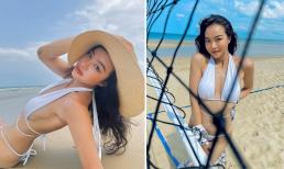 Hoa hậu Kiều Ngân khoe body bốc lửa cùng vòng eo nhỏ xíu sau khi giảm cân