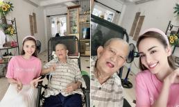 Hoa hậu Diễm Hương đến thăm nghệ sĩ Mạc Can