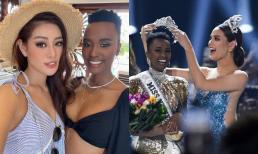 Khánh Vân hào hứng 'đọ sắc' cùng Hoa hậu Hoàn vũ Thế giới 2019 - Zozibini Tunzi