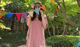 Choi Ji Woo bị nghi bầu bí lần hai vì mặc đầm rộng thùng thình 