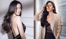 Vừa hôm trước làm nữ sinh cột tóc hai bên, Dương Mịch đã lại 'lột xác' với nội y siêu gợi cảm khi chụp cho Victoria's Secret