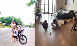 Nghỉ học ở nhà vào mùa dịch, các nhóc tỳ nhà sao Việt đã làm gì?